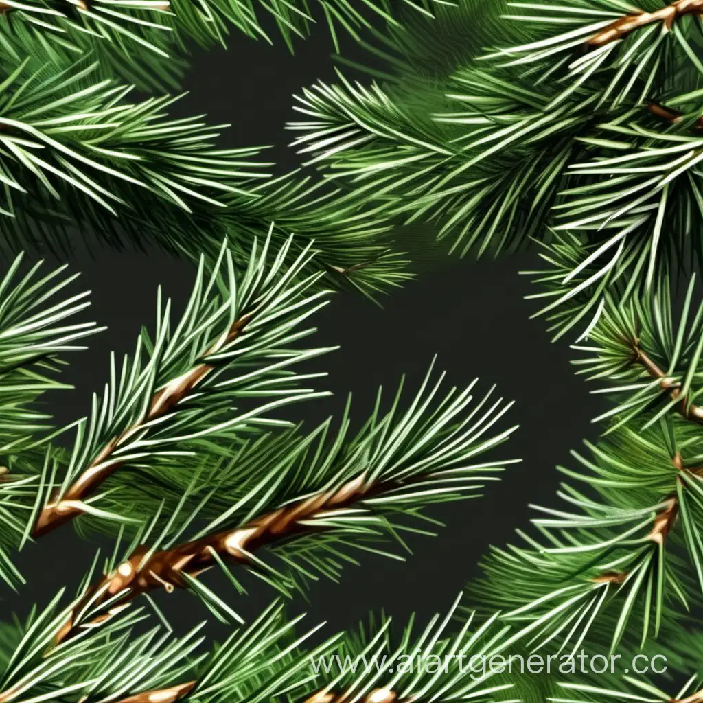 Realistic-Transparent-Spruce-Branches