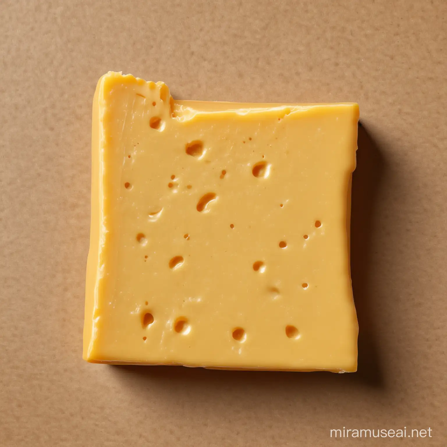 Realistic Oregonshaped Cheddar Cheese Sculpture