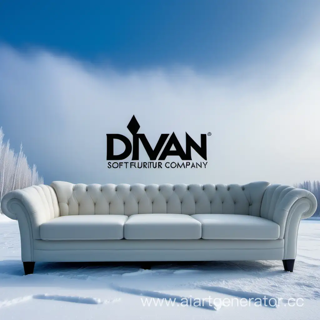 DIVANX-Soft-Furniture-Company-Logo-Showcased-Against-Picturesque-Siberian-Landscape