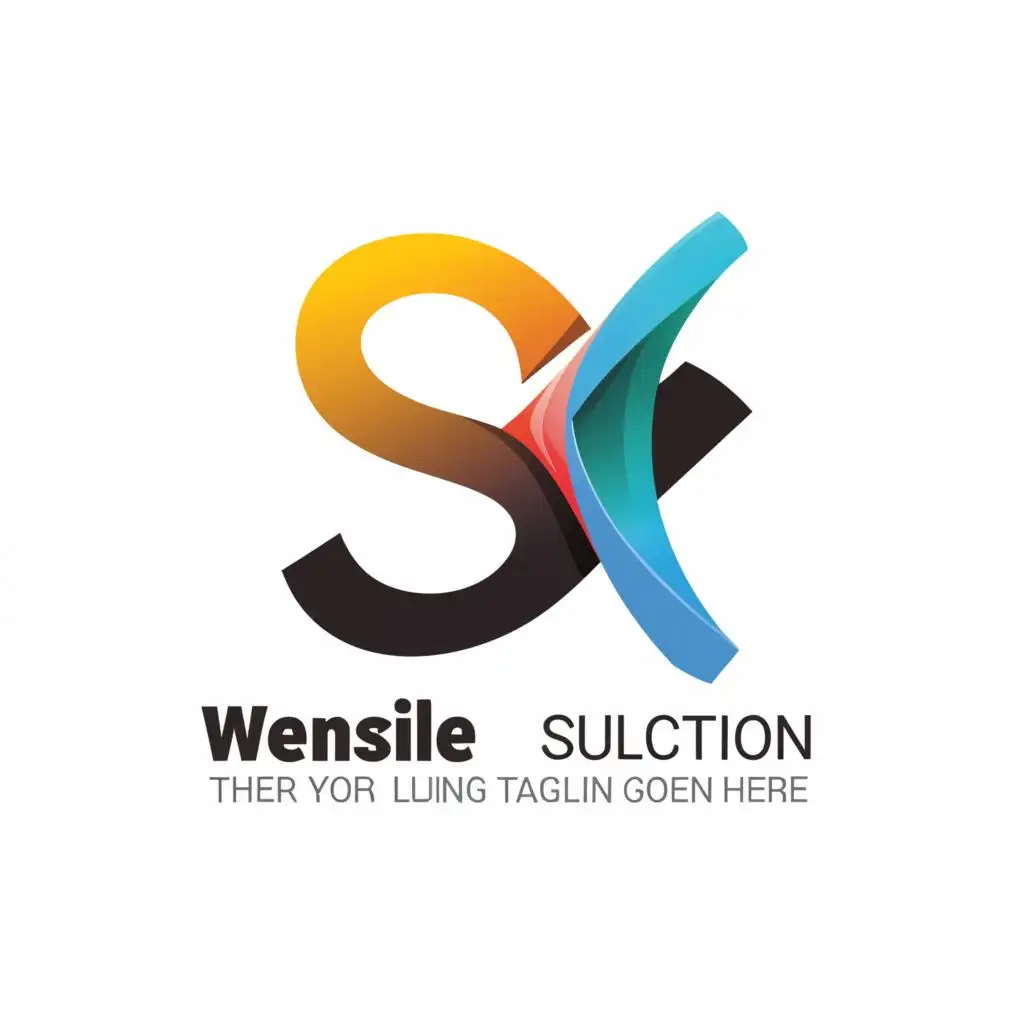 a logo design,with the text 'SK', main symbol:IT Solution Consultant Website ,Minimalistic,be used in Technology industry,clear background