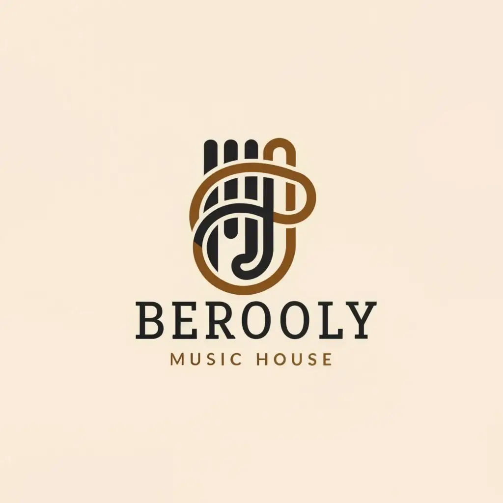 LOGO-Design-For-BEROLY-Modern-Music-House-Publishing-Emblem-on-Clear-Background