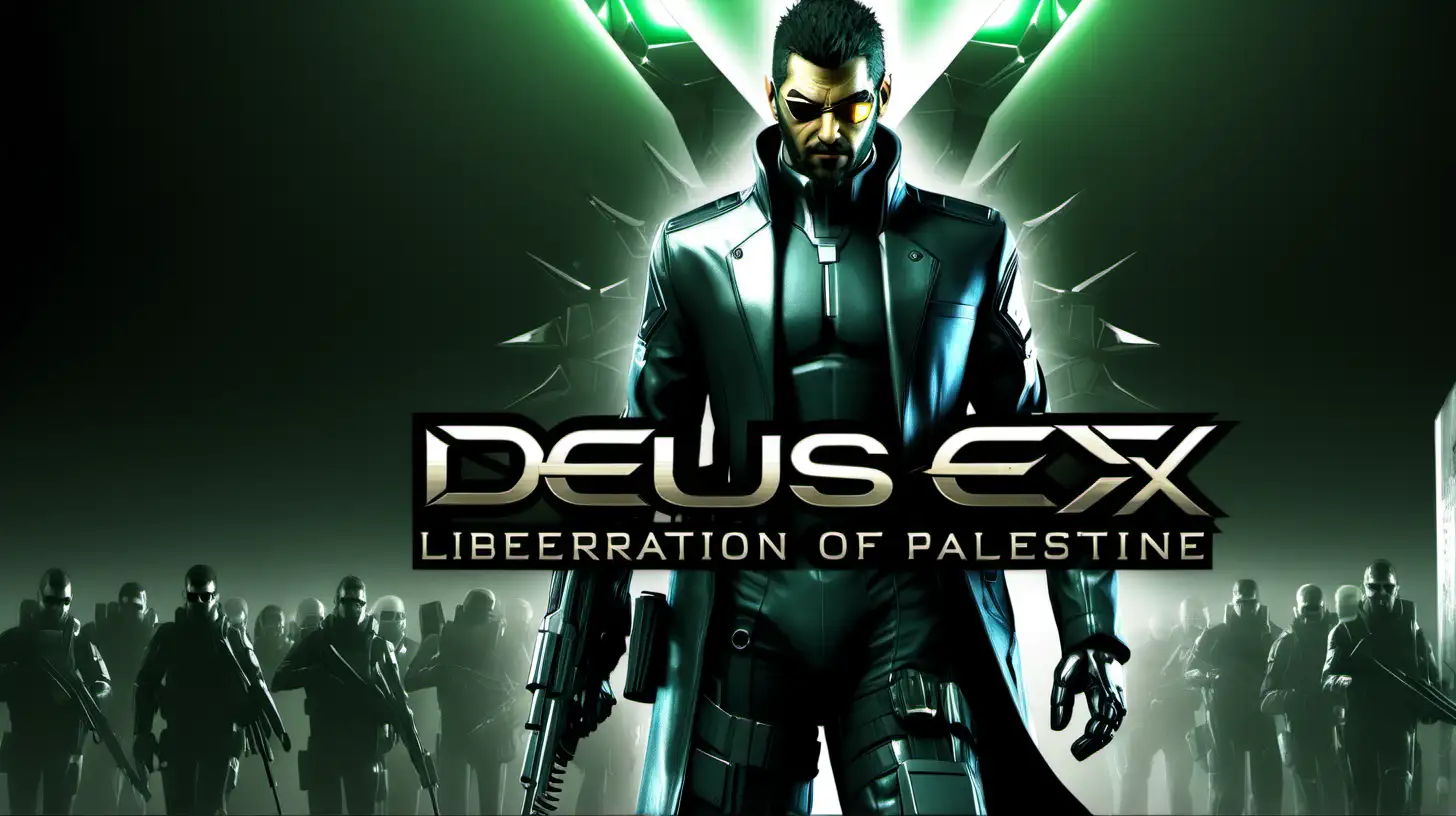 Futuristic Revolution Deus Ex Liberation of Palestine 2025 Game Cover
