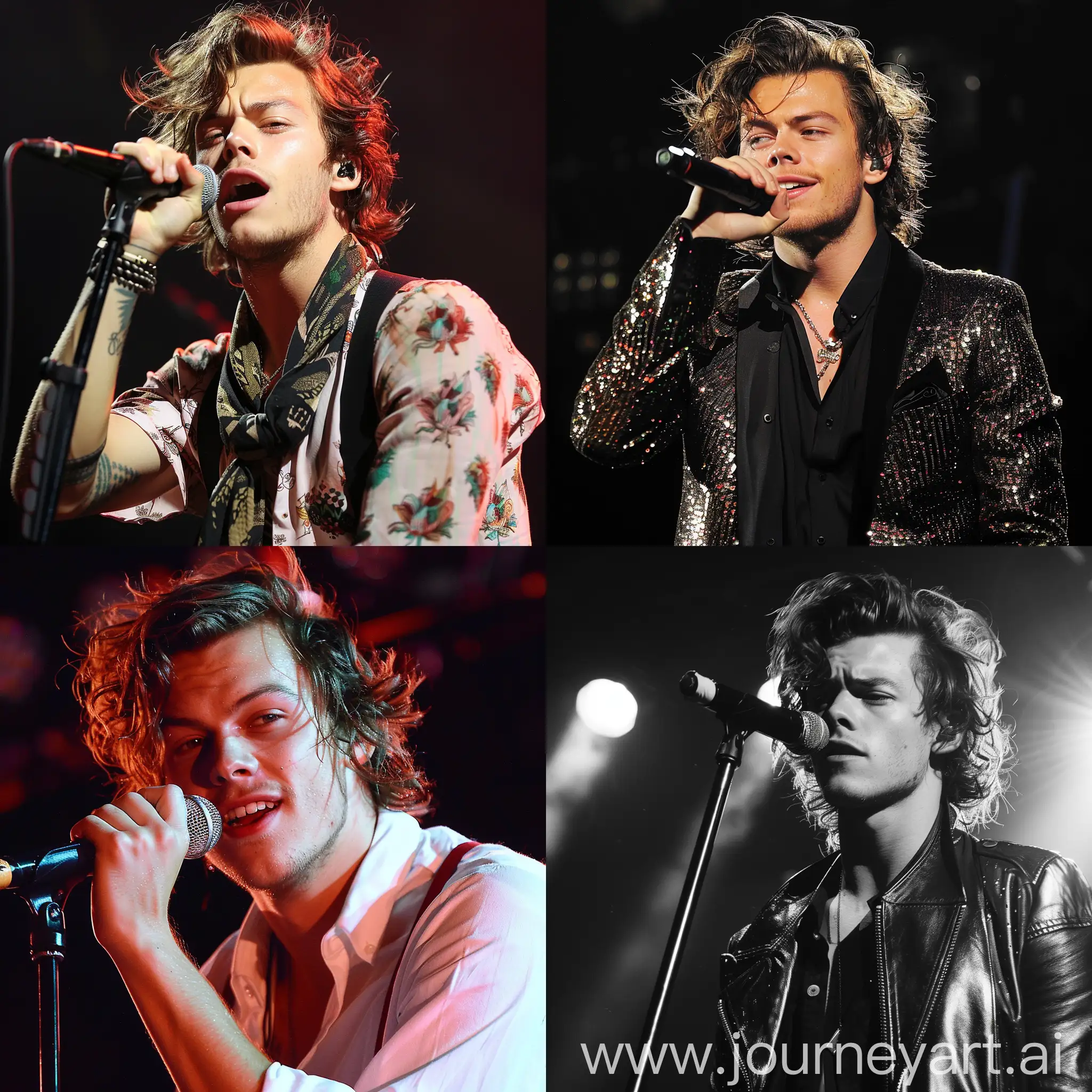 harry styles on stage