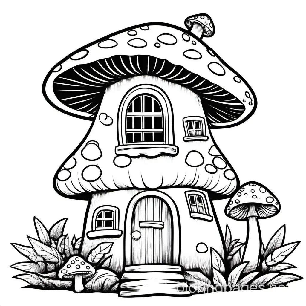Simple-Mushroom-House-Coloring-Page-for-Kids