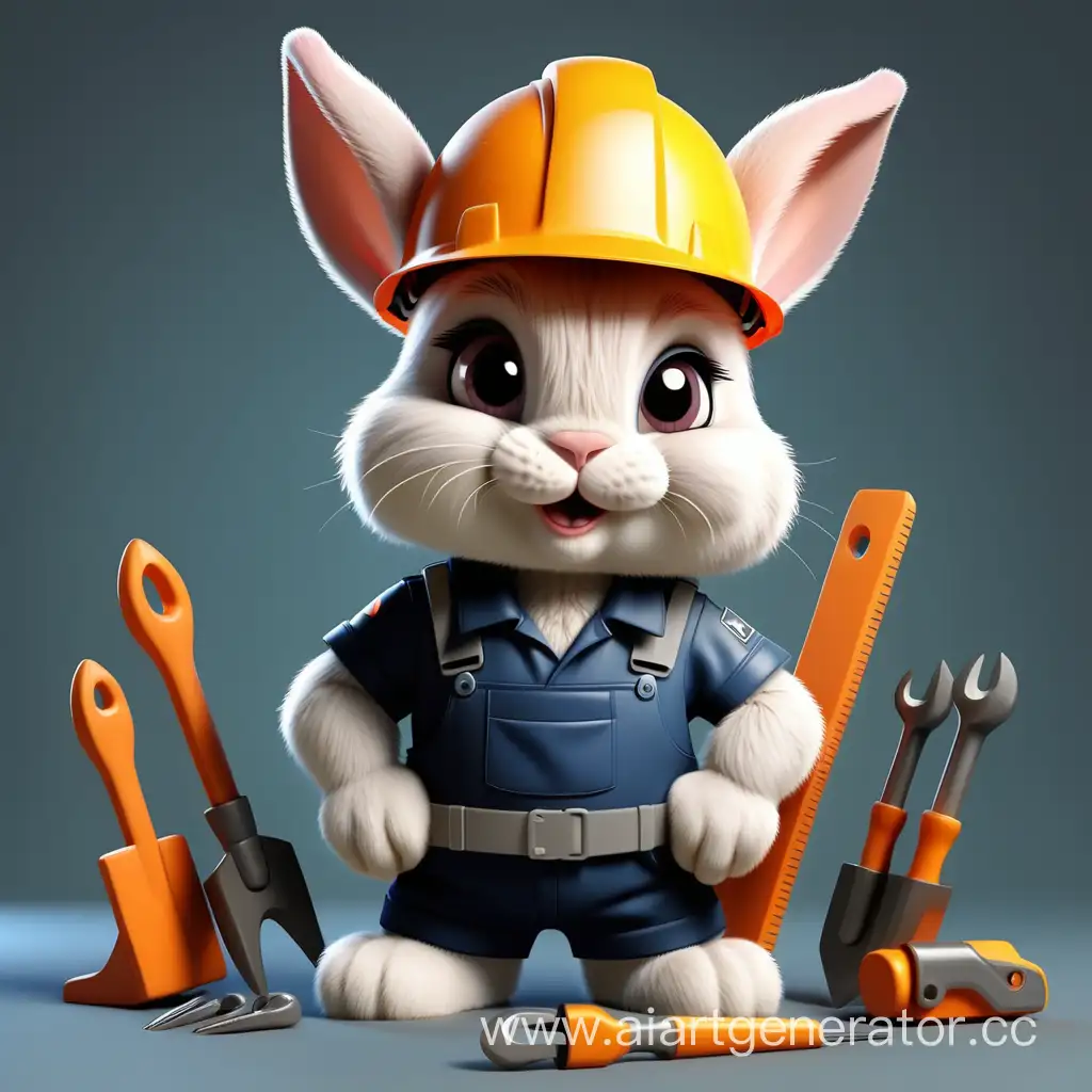 Cartoon-Bunny-Construction-Worker-with-Tools