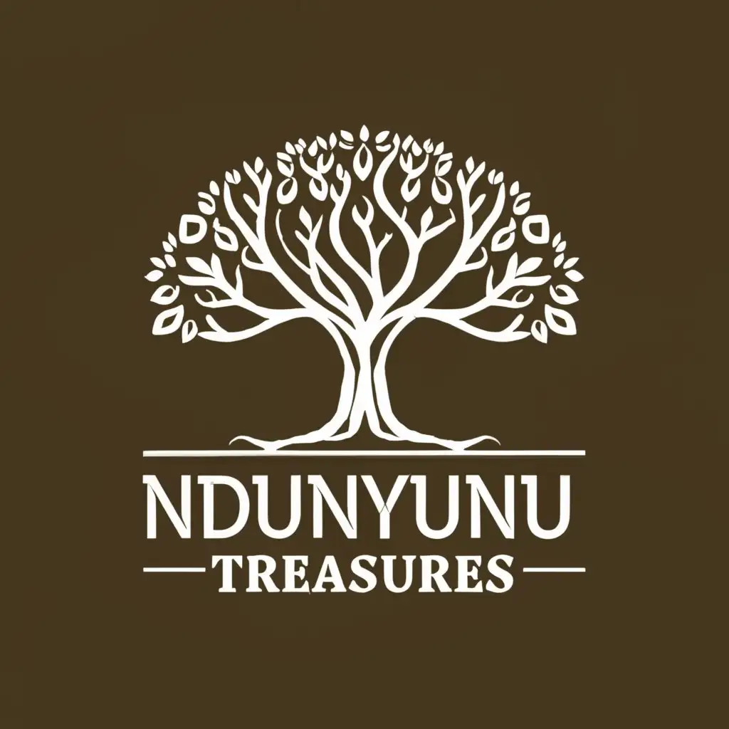 LOGO-Design-for-Ndunyunu-Treasures-Majestic-Oak-Tree-Symbol-with-Elegant-Typography-and-Clear-Aesthetic