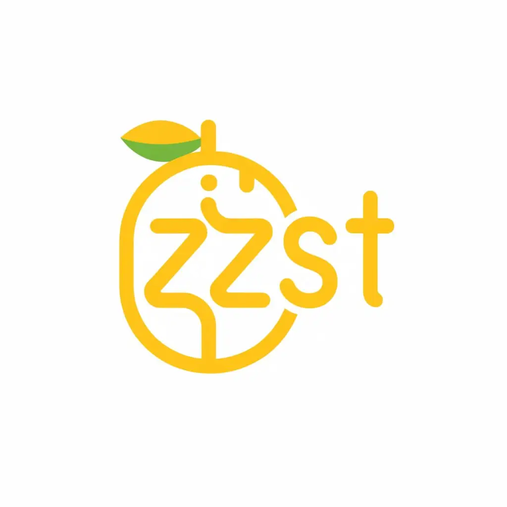 a logo design, with the text 'ZEST', main symbol: ZEST, Moderate, be used in Restaurant industry, clear background, make it look more appealing, eye-catching, make dark background