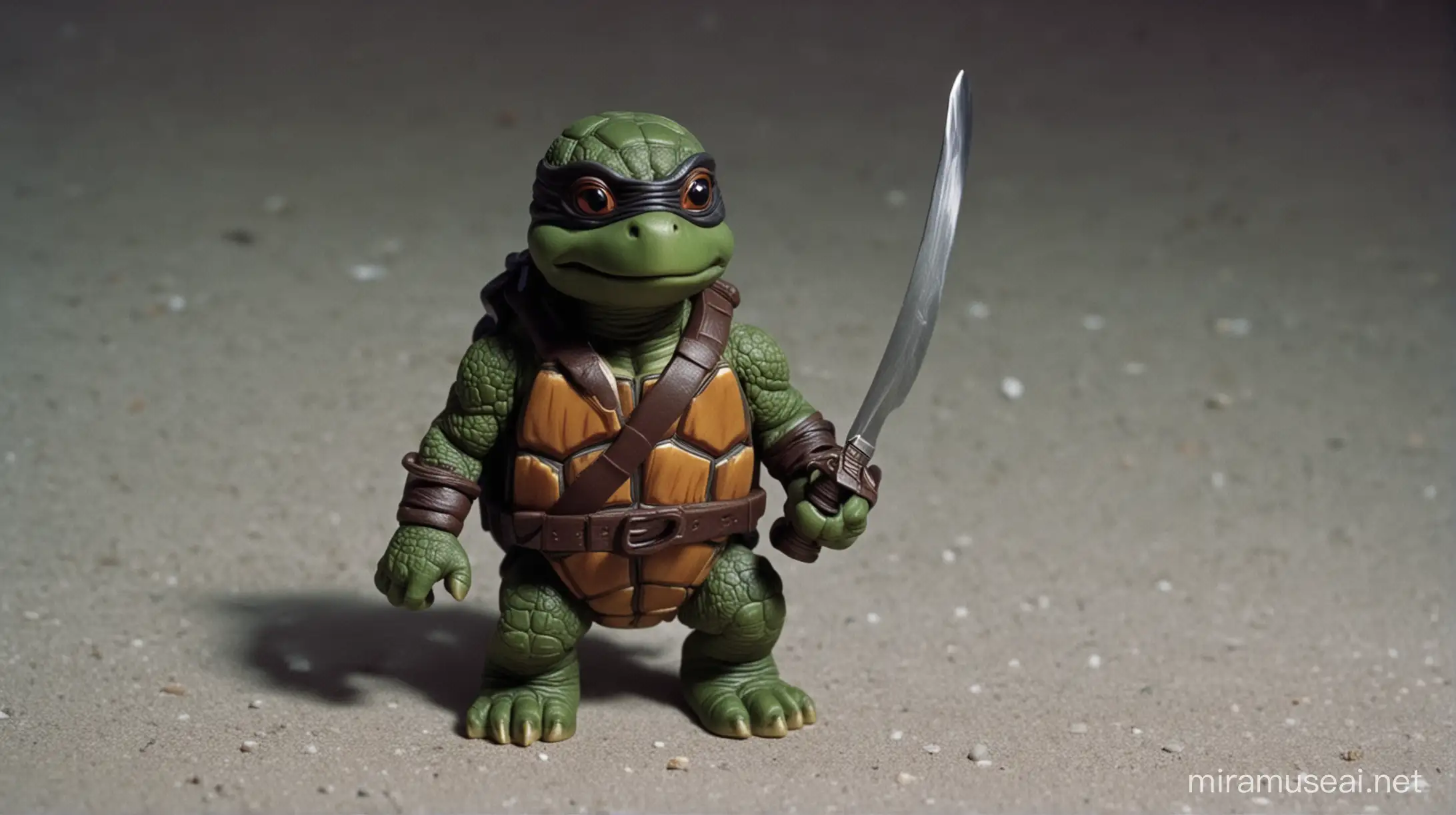 Realistic Turtle Ninja 35mm 1985 Movie Artwork