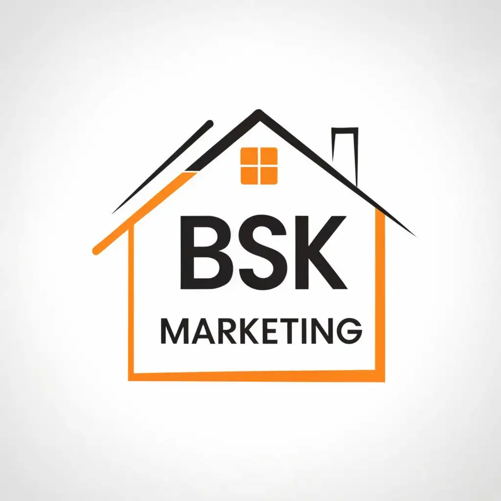 logo, Symbol, with the text "bsk marketing", typography, be used in Real Estate industry