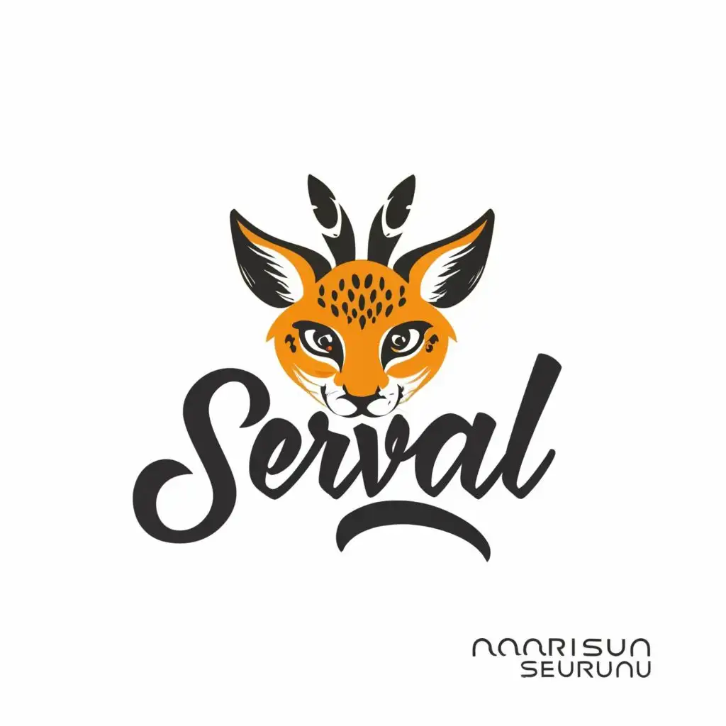 logo, Serval, with the text "Narcisa Serval", typography, be used in Events industry