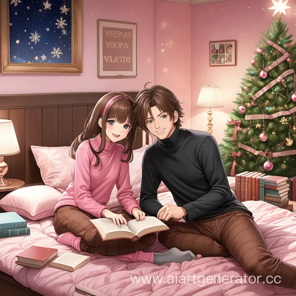 Joyful-Anime-Couple-Studying-Together-in-Festive-New-Year-Atmosphere