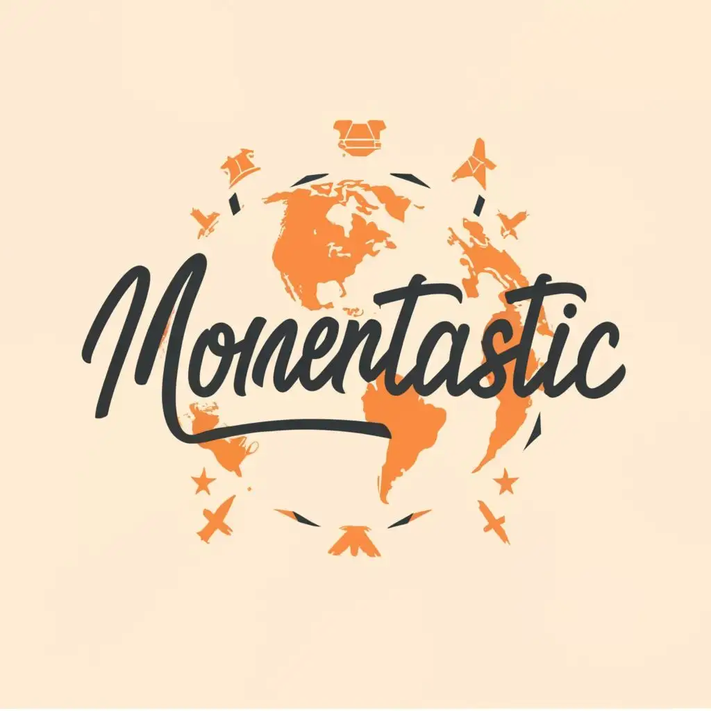 logo, Travel, with the text "Momentastic", typography, be used in Travel industry