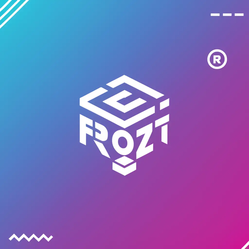 a logo design,with the text "Frozt", main symbol:cold, ice, game,Moderate,clear background