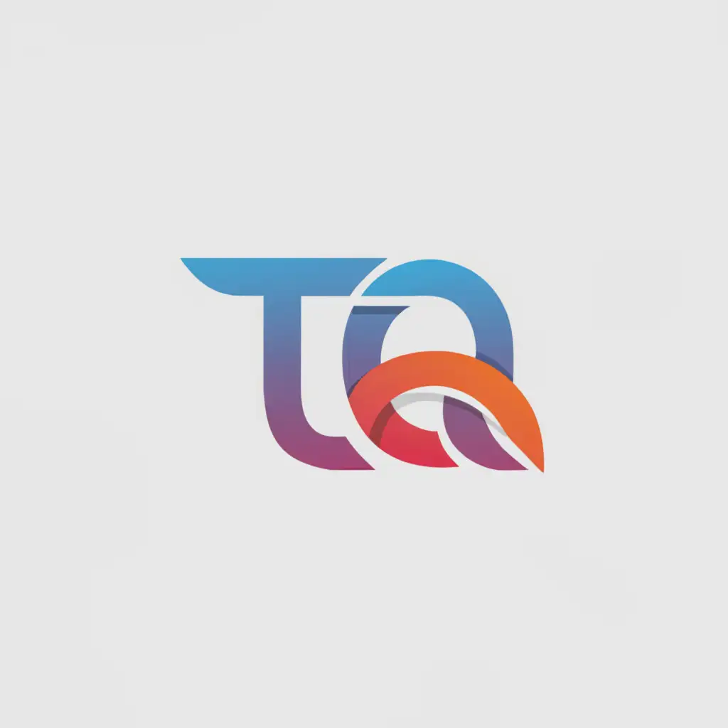 a logo design,with the text "TQ", main symbol:TQ,Minimalistic,clear background