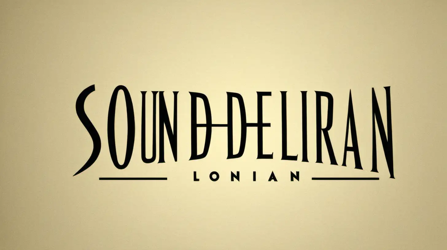 logo para estudio de sonido para cine llamada SOUNDELORIAN