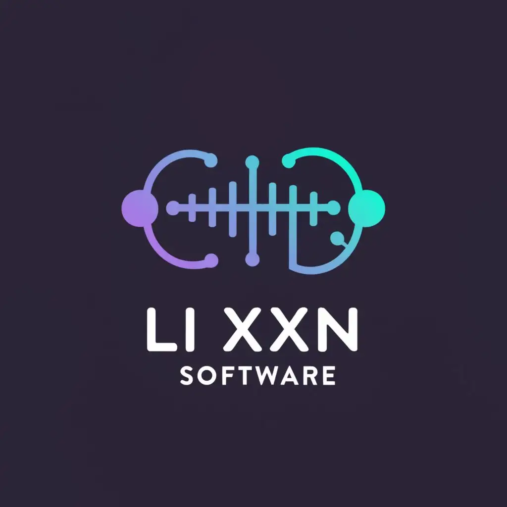 a logo design,with the text "Li Xin Software", main symbol:audio,Moderate,clear background