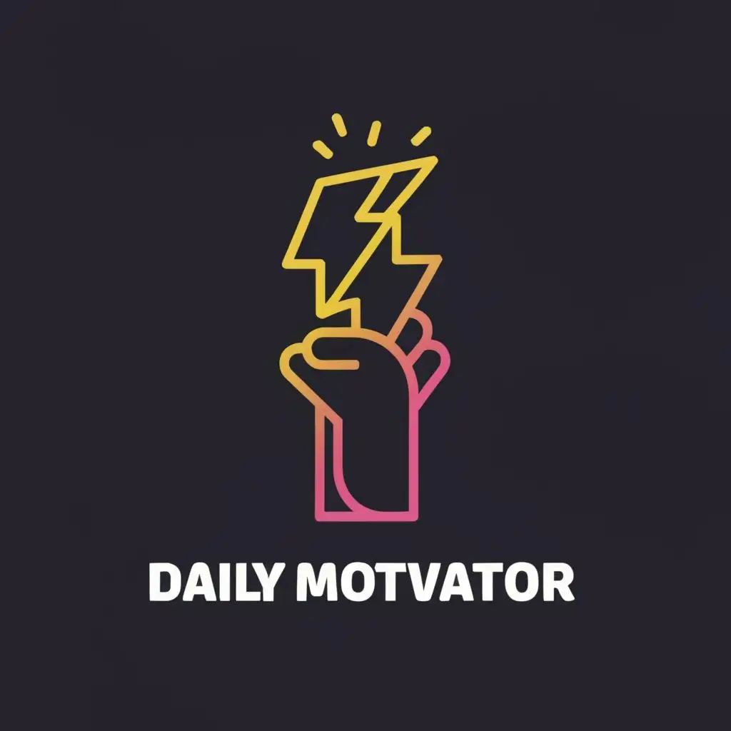a logo design,with the text "dailymotivator ", main symbol:Motivation,complex,clear background