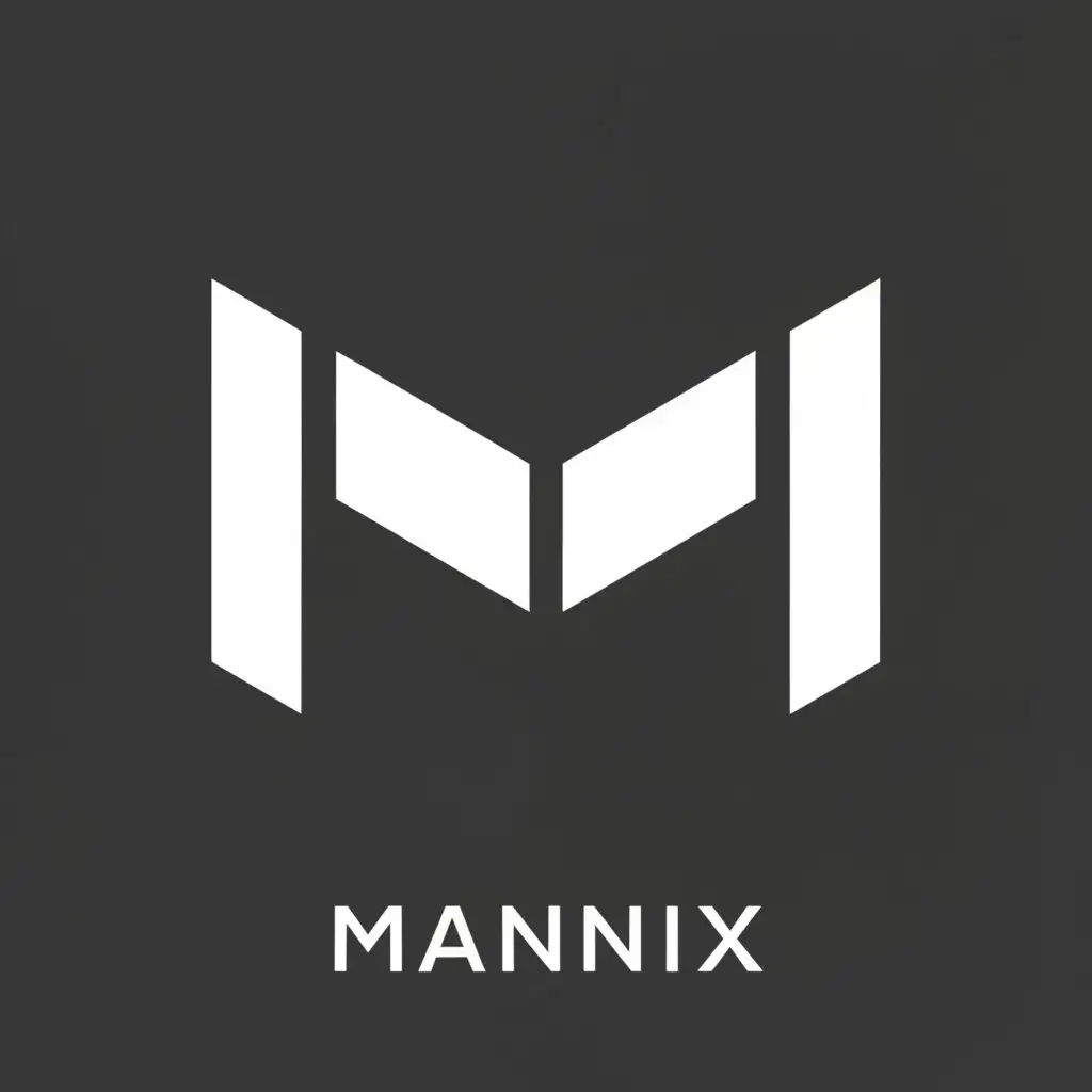 a logo design,with the text "Mannix", main symbol:M,Minimalistic,be used in Technology industry,clear background