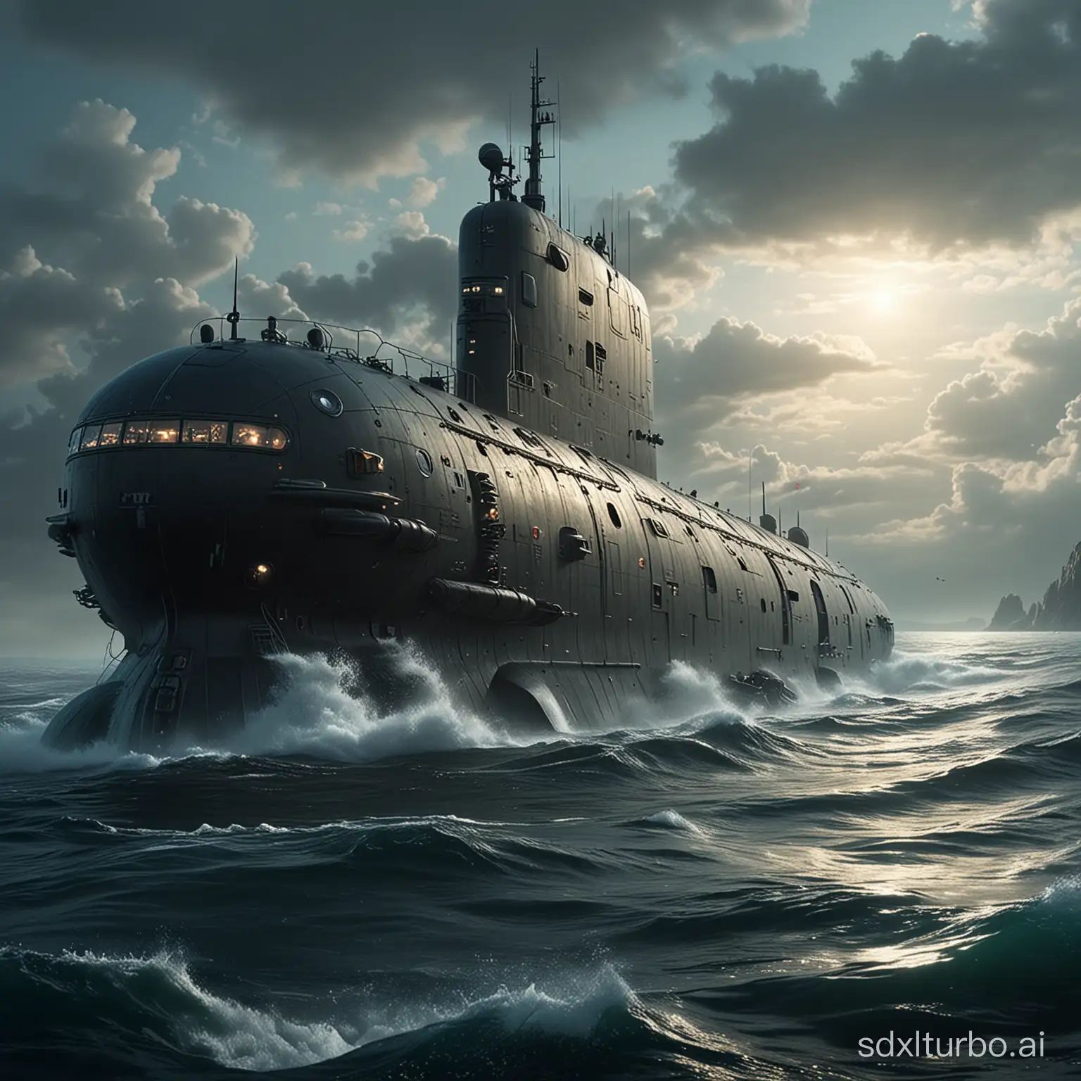 Futuristic-Submarine-Exploring-the-Depths-of-Science-Fiction