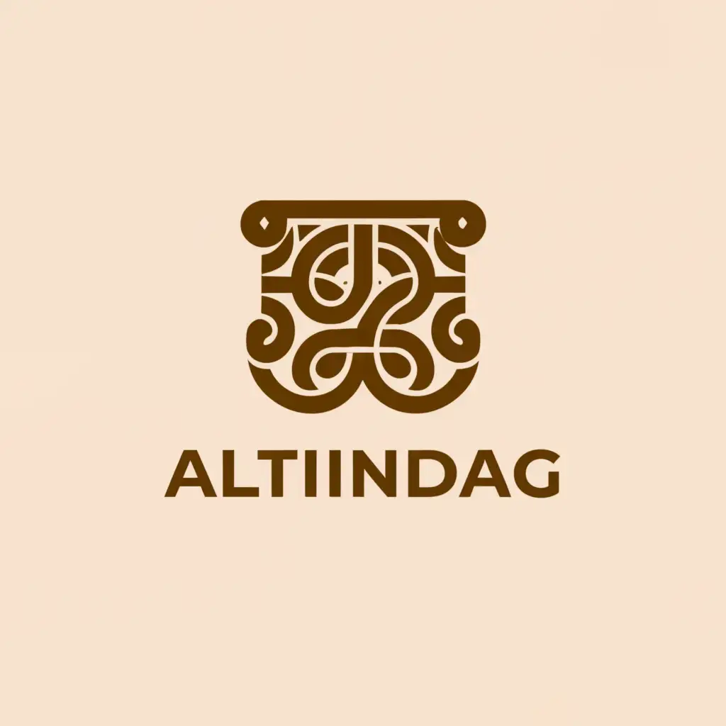 a logo design,with the text "ALTINDAG", main symbol:wood, furniture, decoration,Moderate,clear background