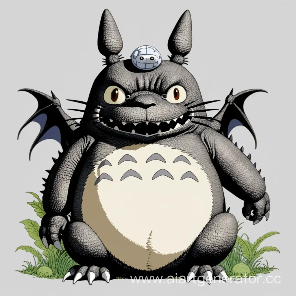Totoro-Transformed-DragonInspired-Artwork