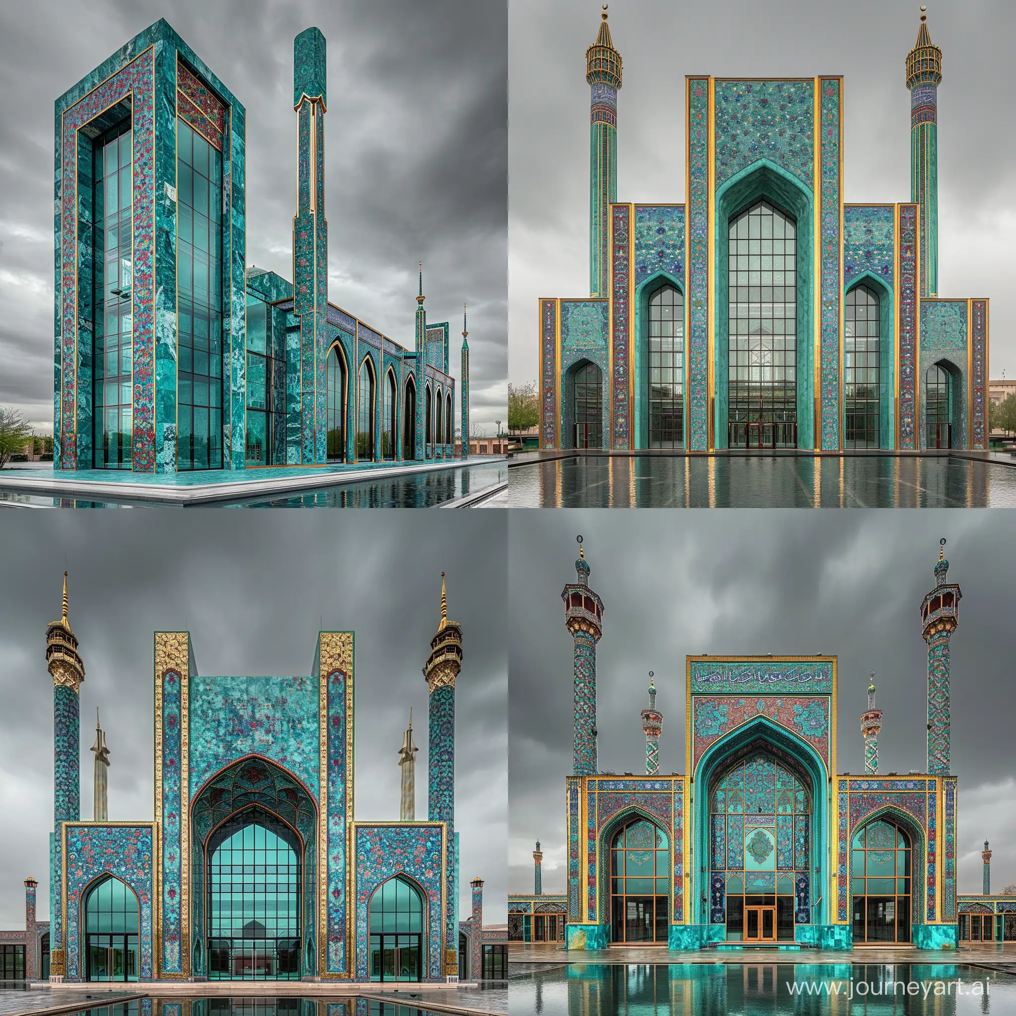 Isfahan-Emam-Mosque-Majestic-Turquoise-Marbled-Structure-with-Persian-Tile-Motifs