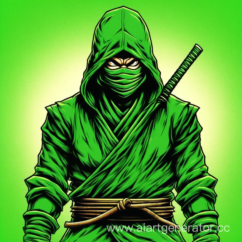 Stealthy-Green-Ninja-in-Action