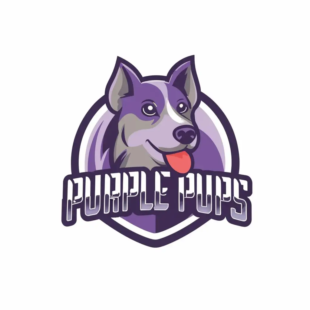 LOGO-Design-For-Purple-Pups-Playful-Typography-for-a-Vibrant-Presence-in-the-Animals-and-Pets-Industry