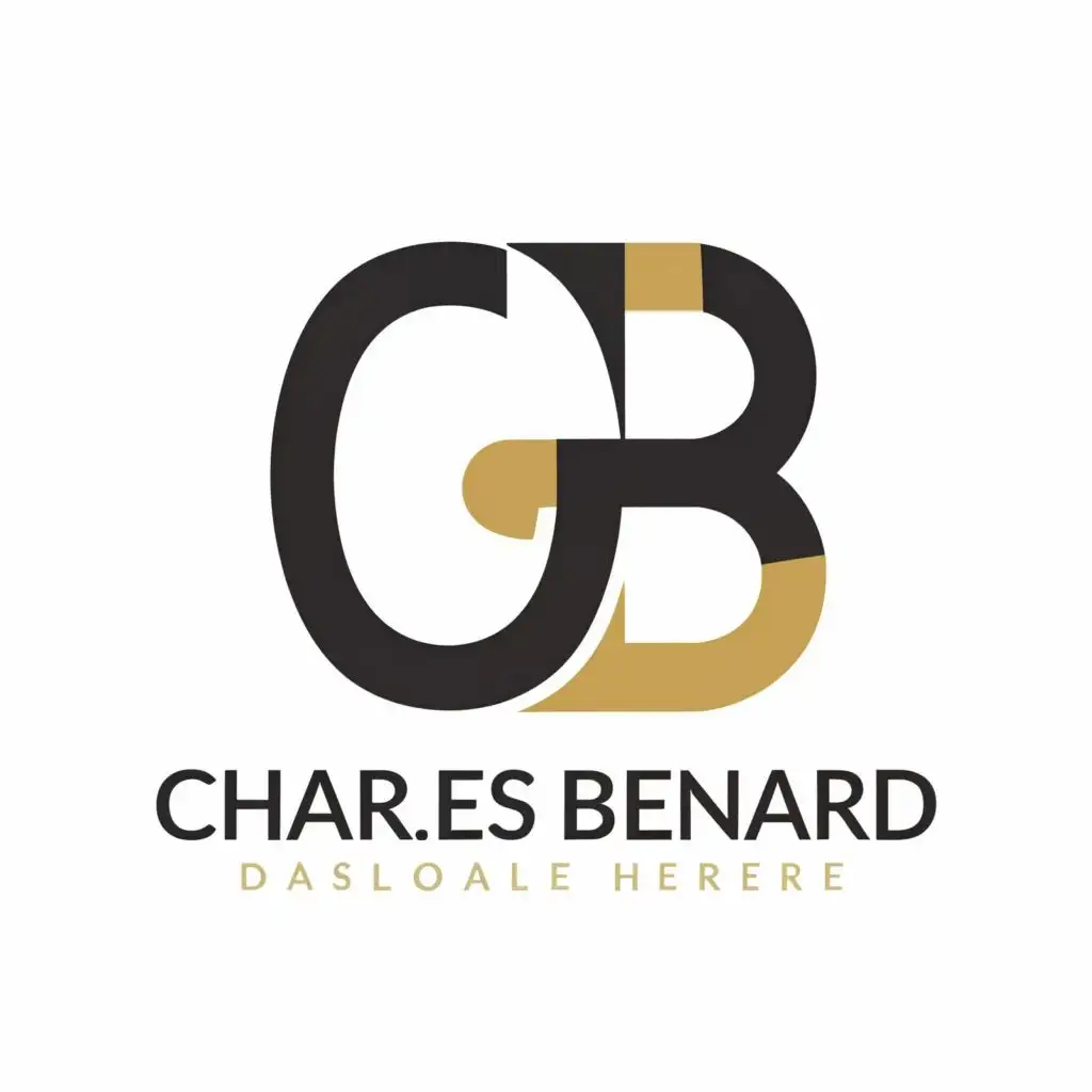 logo, letters CB, with the text "Charles Bernard", typography, be used in Retail industry