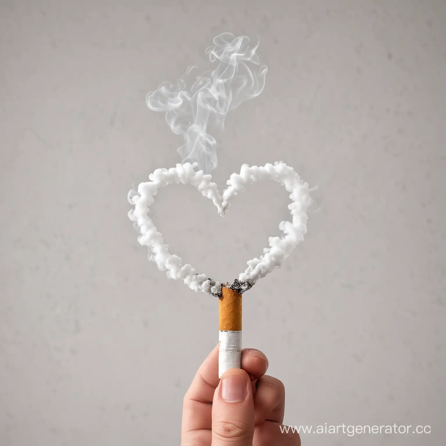 Innovative-Smoke-Art-HeartShaped-Smoke-from-a-Cigarette-on-White-Background