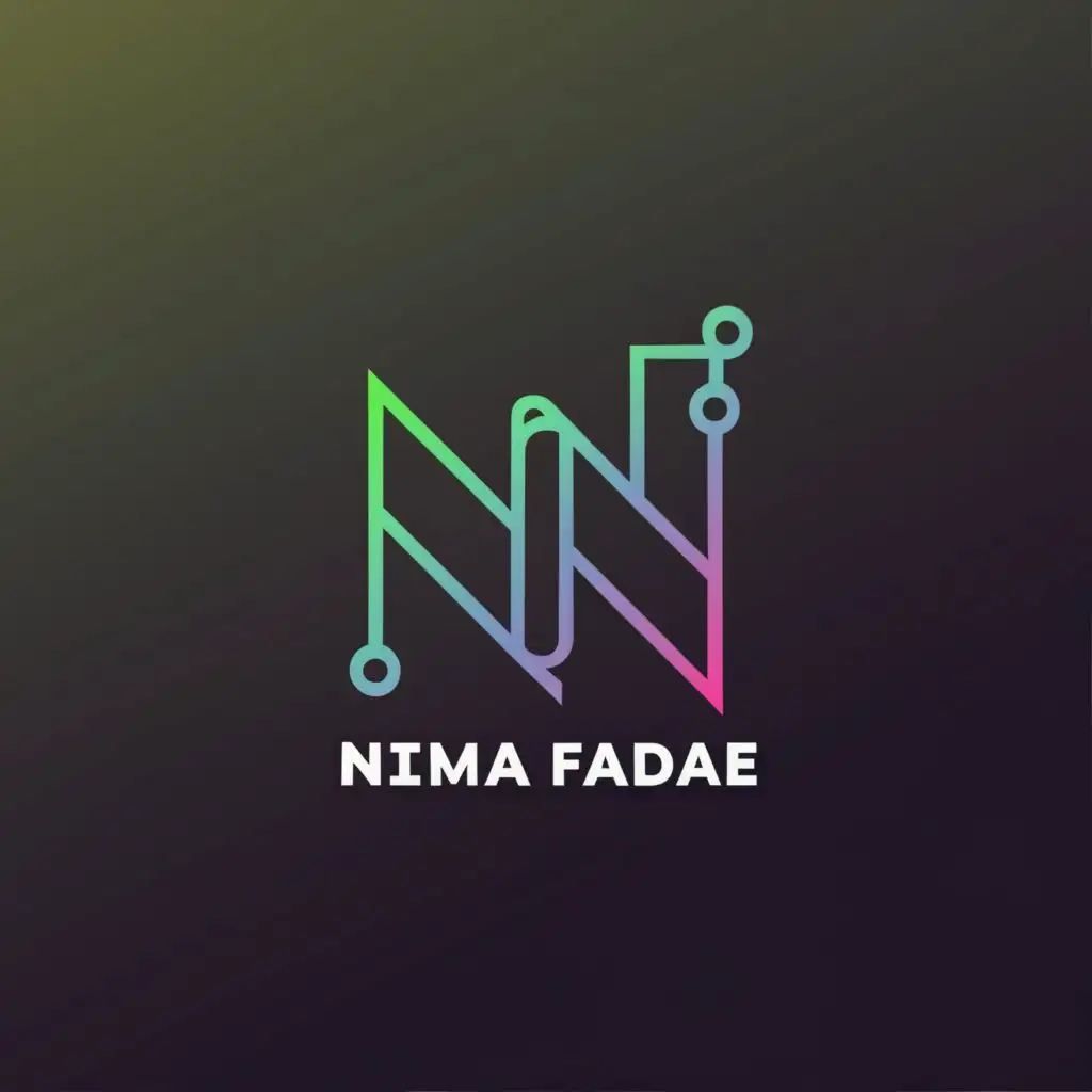 a logo design,with the text "Nima Fadaei", main symbol:the word N / Website Designer,Moderate,be used in Internet industry,clear background