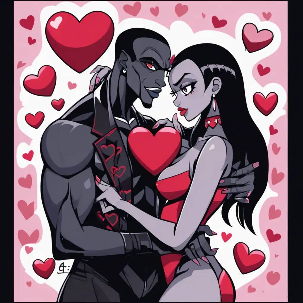 valentines blackula and his girrlfriend