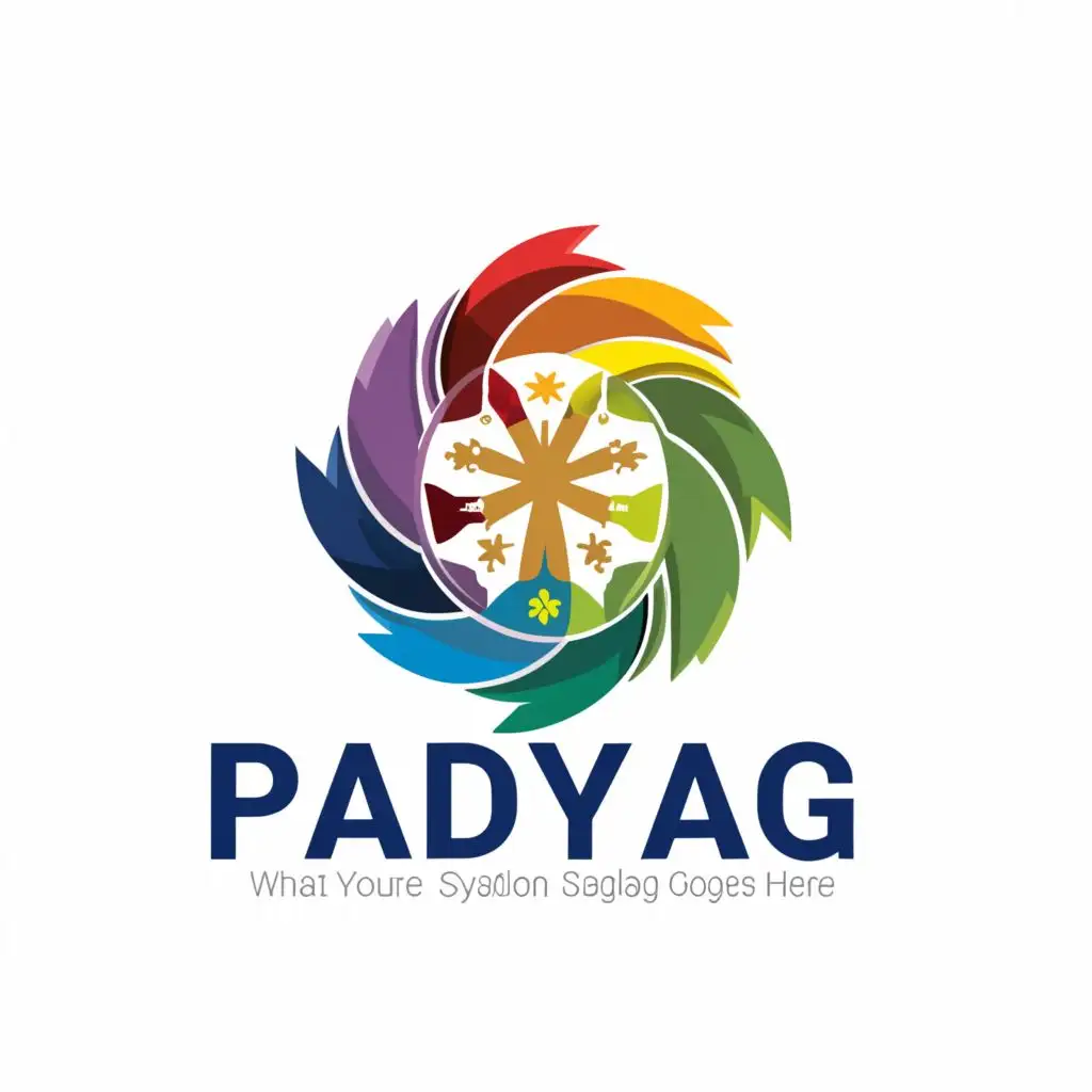 a logo design,with the text "PADAYAG", main symbol:Philippine flag and public speaker,Moderate,be used in Education industry,clear background