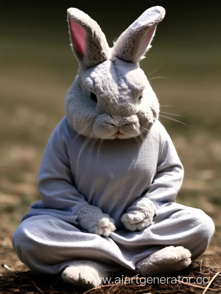 Tranquil-Rabbit-Meditation-in-Serene-Nature-Setting