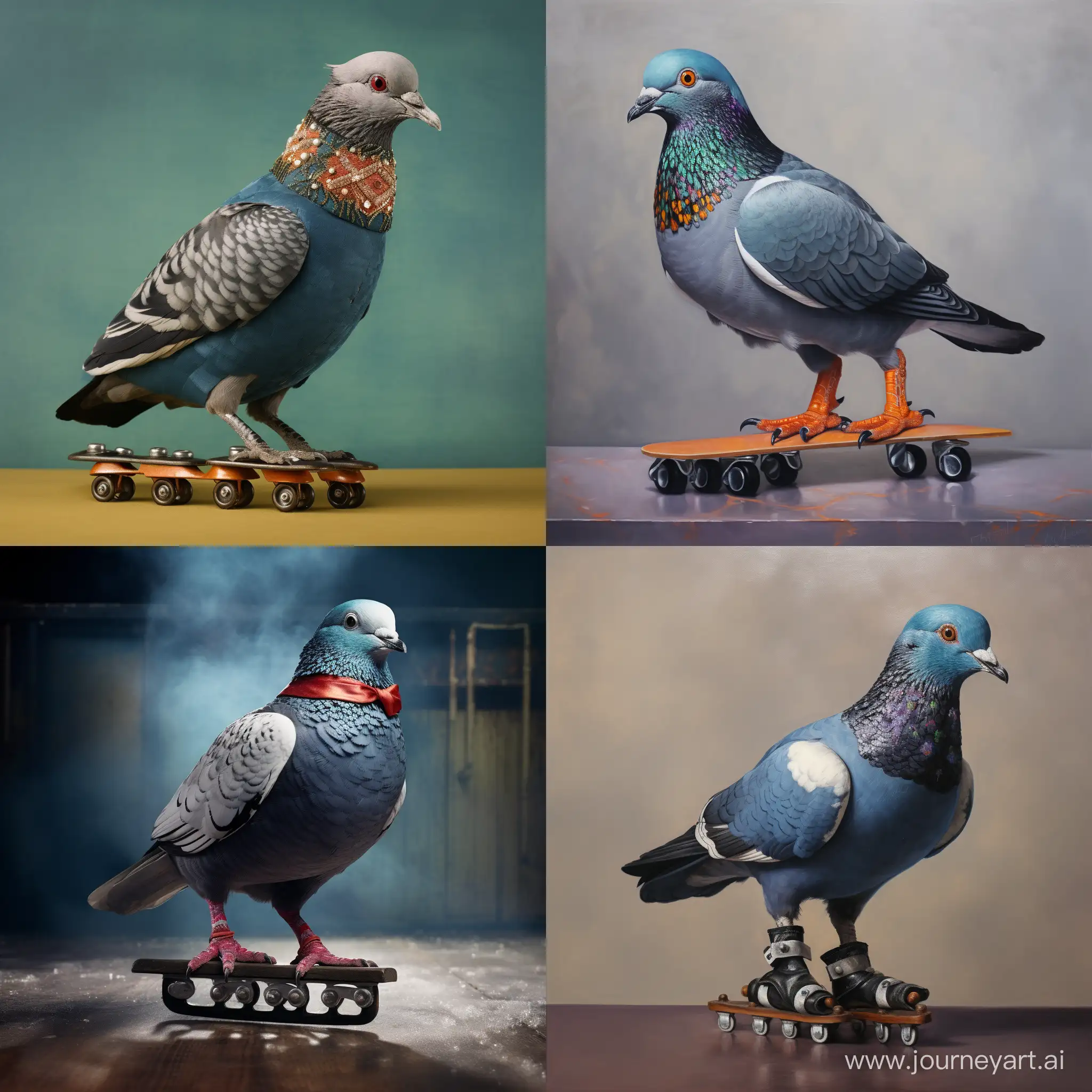 Playful-Pigeon-Skating-in-a-11-Aspect-Ratio