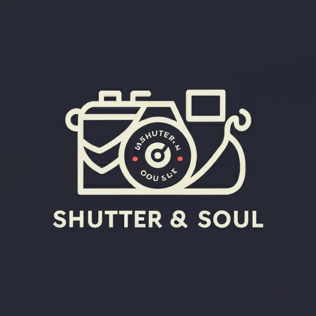 a logo design,with the text "Shutter & Soul", main symbol:Camera,Moderate,clear background