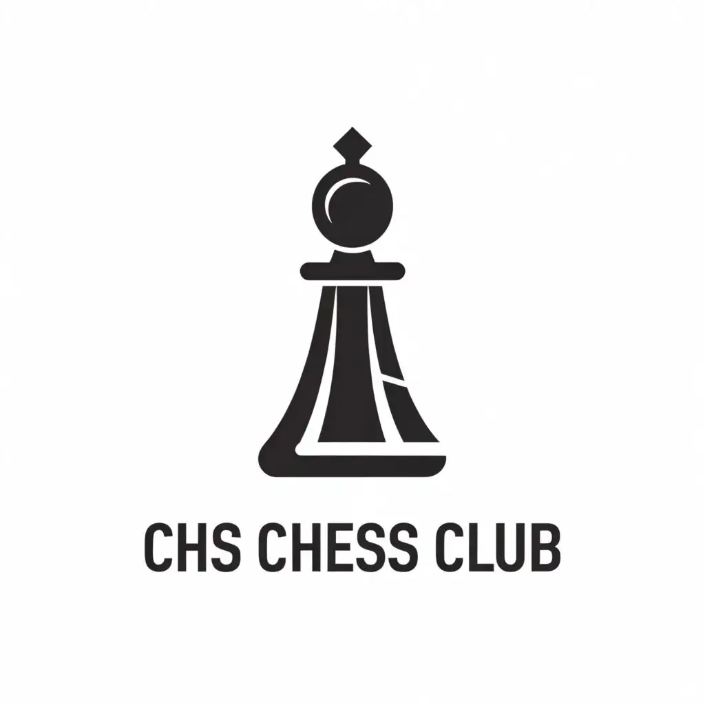 a logo design,with the text "CHS Chess Club", main symbol:chess pawn,Moderate,clear background