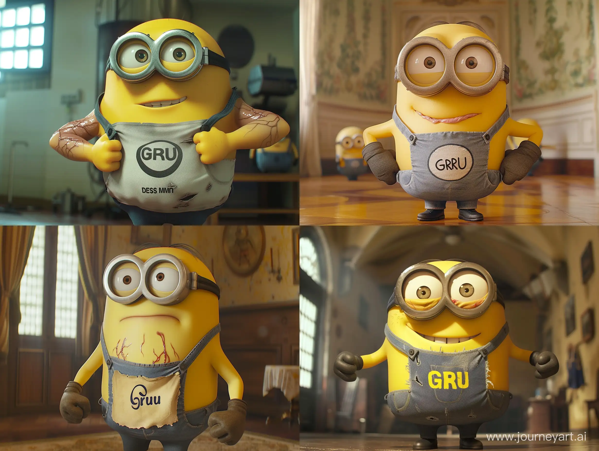 Muscular-Minion-Wearing-Gru-TShirt