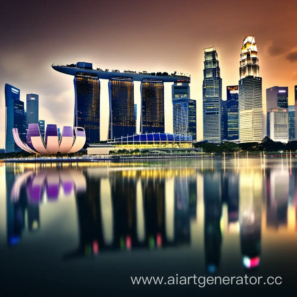 сингапур в одном изображений для презентаций