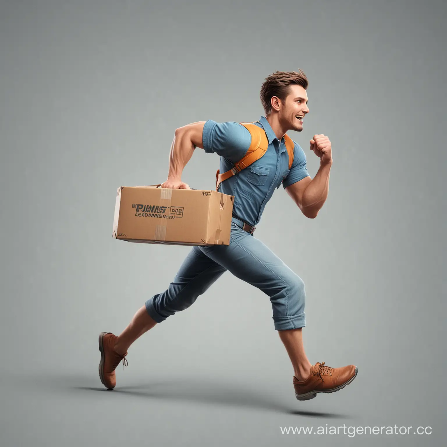 Swift-Running-Courier-Delivering-Packages