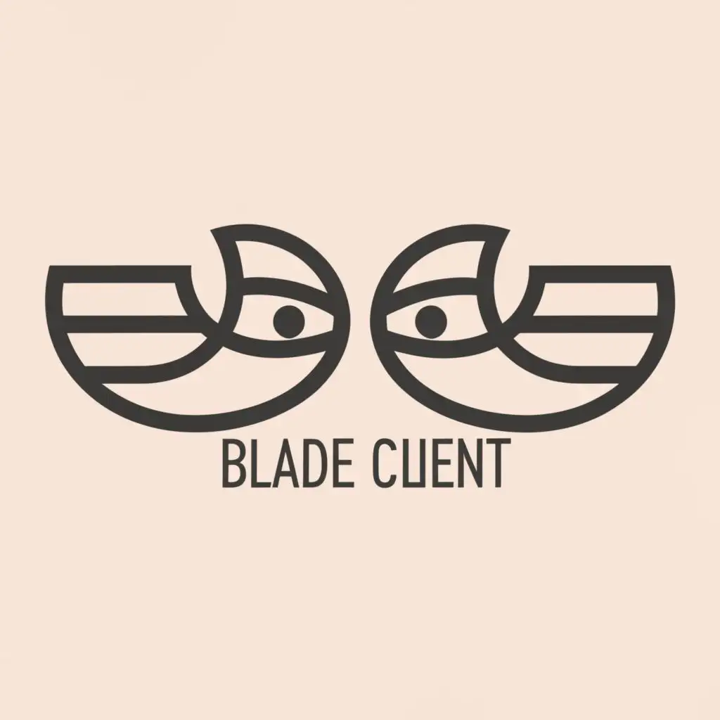 a logo design,with the text "Blade Client", main symbol:brow,Moderate,be used in Beauty Spa industry,clear background