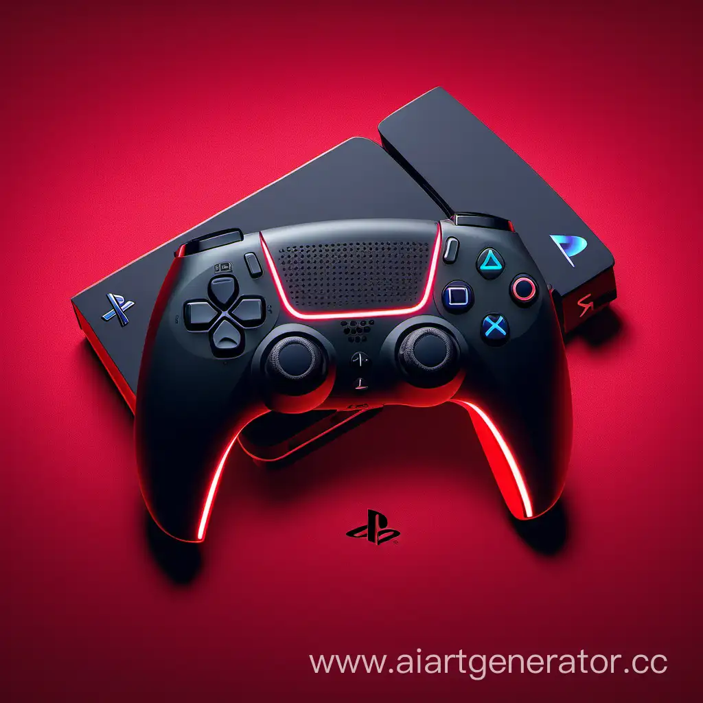 popular games on PlayStation 5 on a red black background epic PlayStation 5 gaming style
