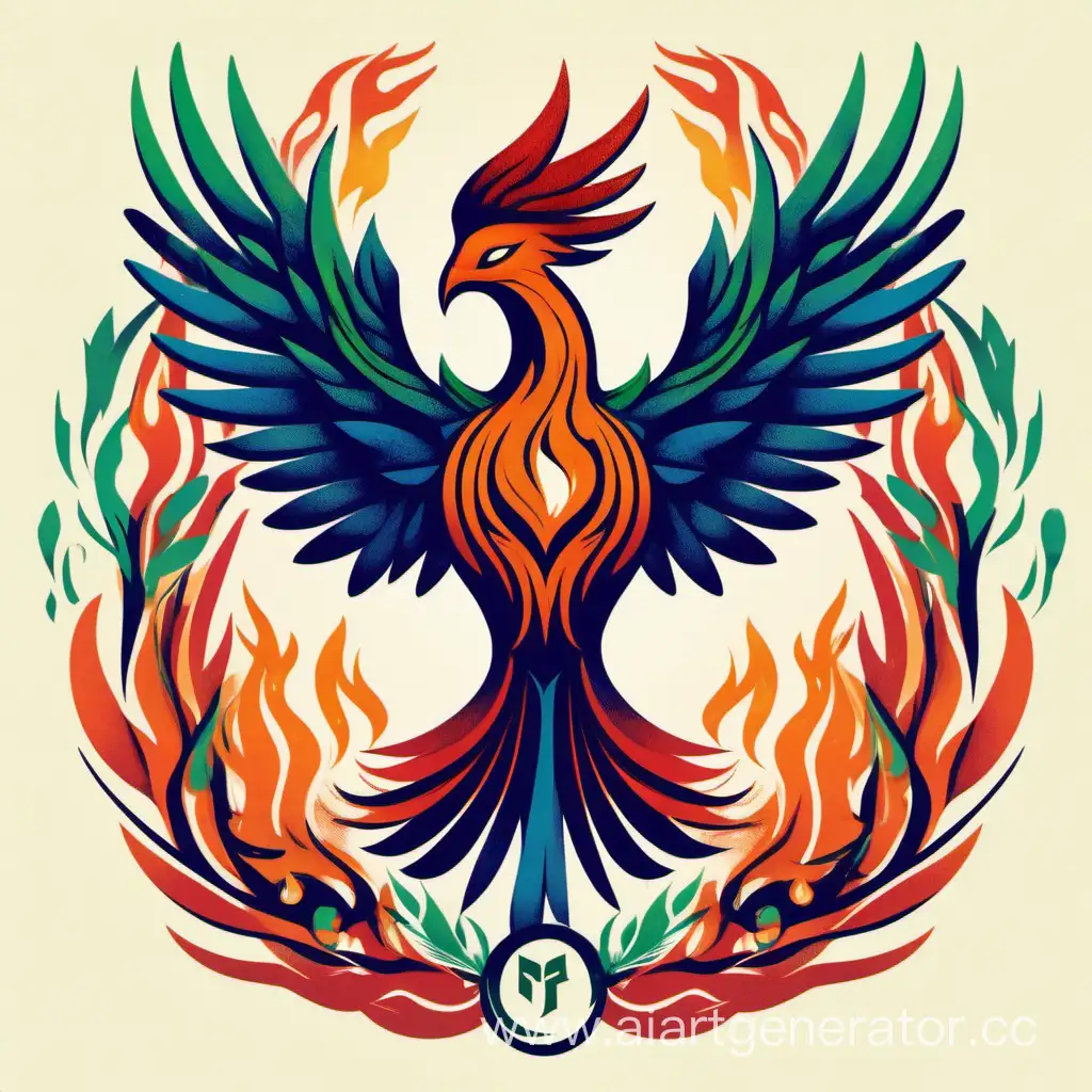 Phoenix-Symbolizing-Environmental-Rebirth-Amidst-Catastrophe