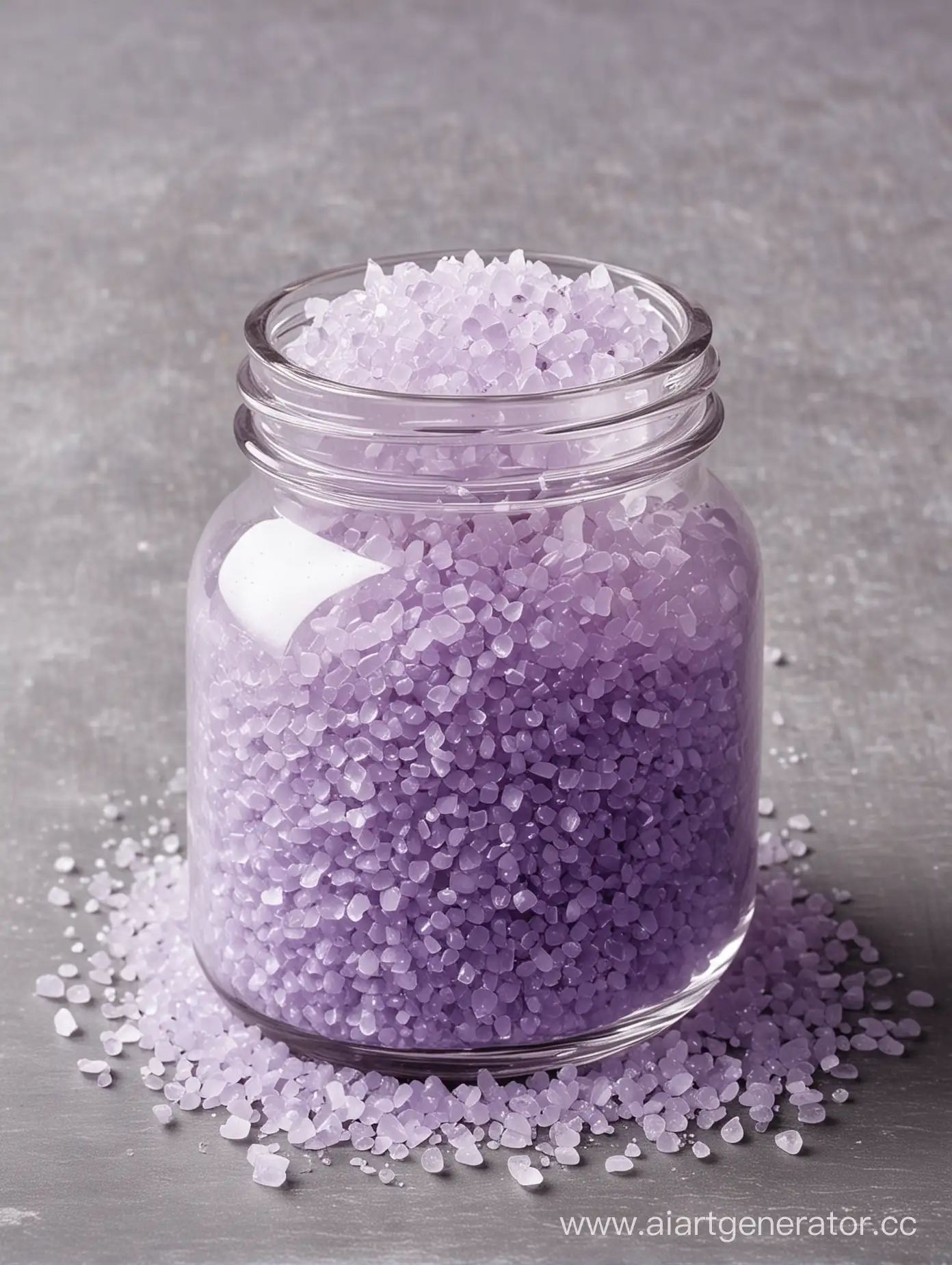 Lavender-Edged-Sea-Crystalline-Salt-in-Plastic-Jar