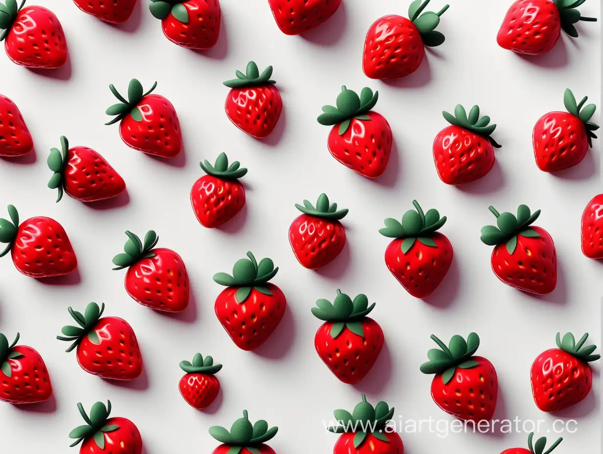 Elegant-Minimalistic-Strawberry-Art-on-a-Clean-White-Background