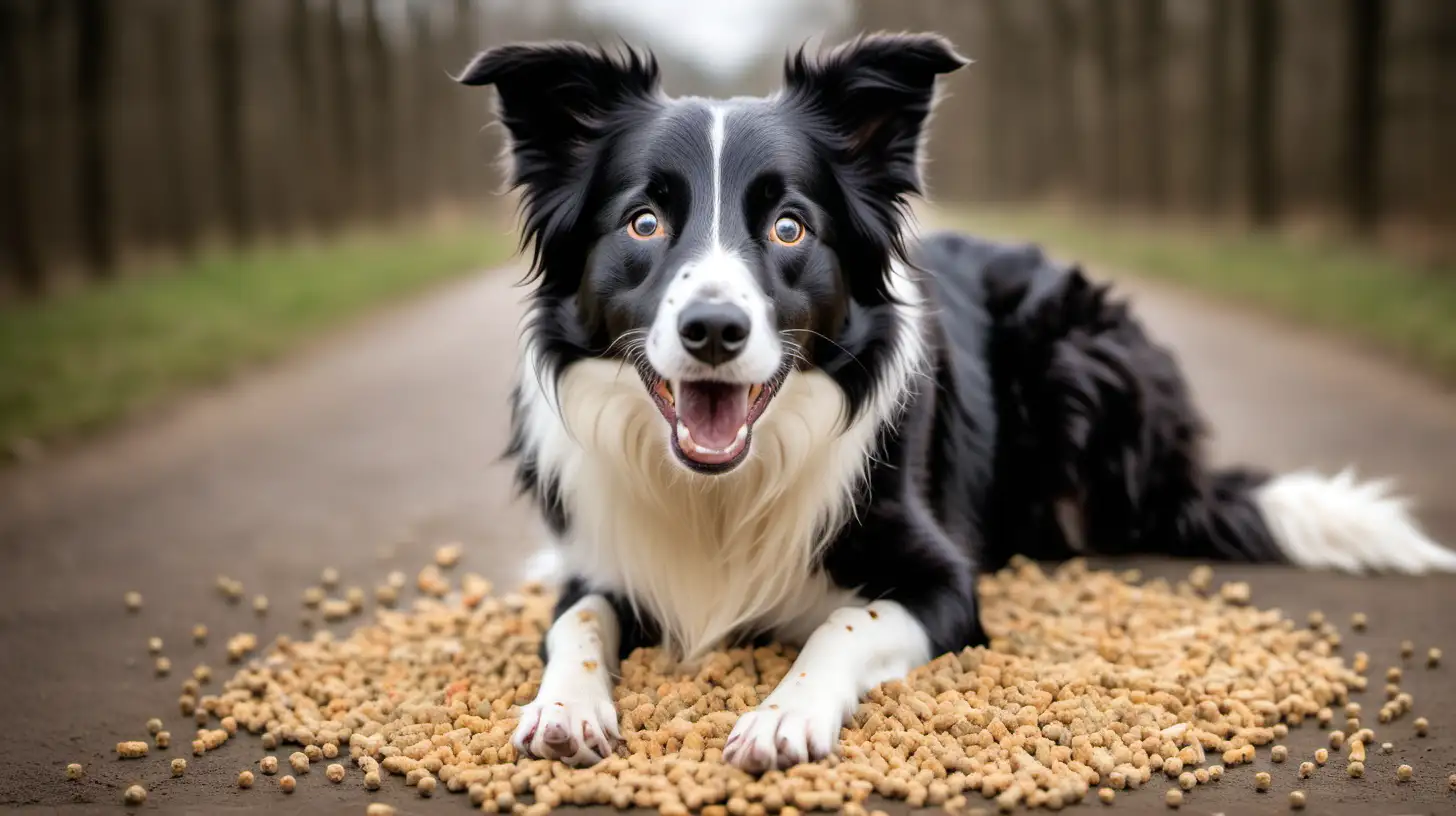 Border collie puppy sales food