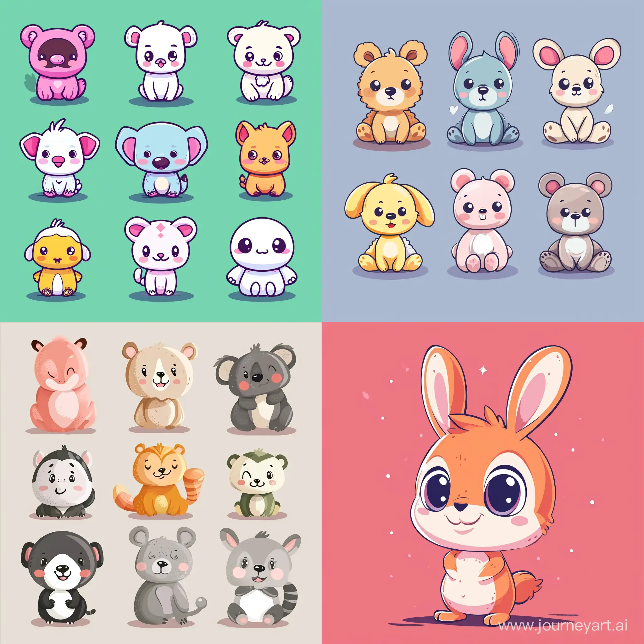 Cute cartoon characters Design