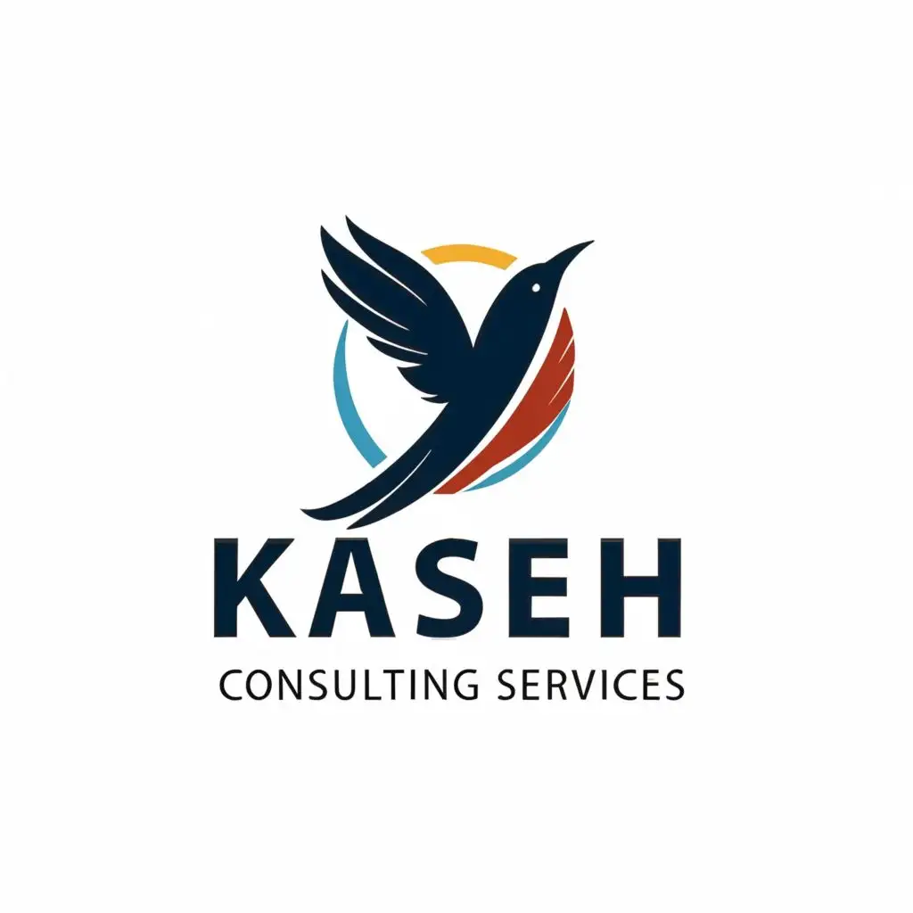 logo, BIRD, with the text "KASEH CONSULTING SERVICES", typography, be used in Legal industry