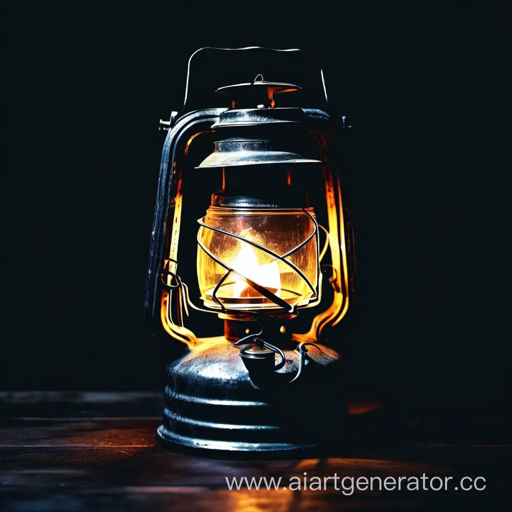 Vintage-Kerosene-Lantern-Illuminating-the-Darkness