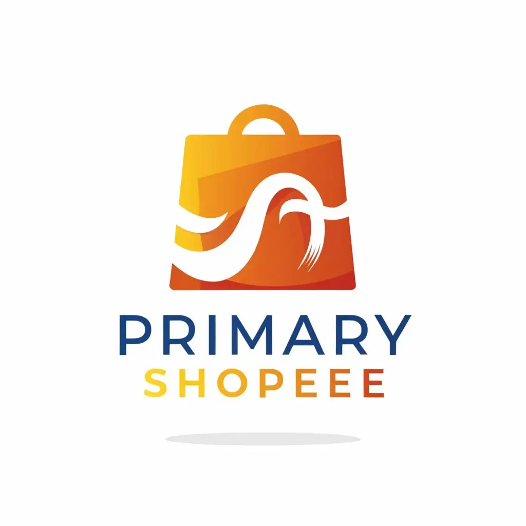 a logo design,with the text "Primary Shopee", main symbol:school bag, ,Moderate,clear background